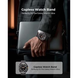 Bracelet en métal à maillons Samsung Galaxy Watch Ultra Noir - ajustement parfait