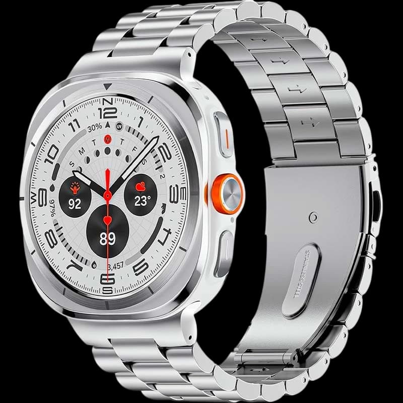 Correa Metal Eslabones Samsung Galaxy Watch Ultra/Ultra 2 Plata