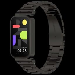 Bracelet Métal Maillons Xiaomi Mi Smart Band 9 Active / Redmi Smart Band 3 Noir