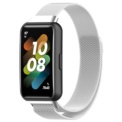 Silver Magnetic Milanese Strap compatible with Huawei Band 7 - Item
