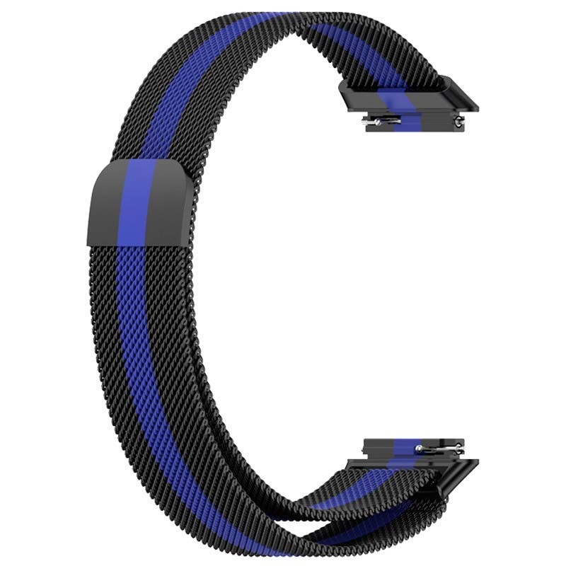 Correa Huawei Band 7 Milanesa Magnética Racing Negro y Azul - Ítem3