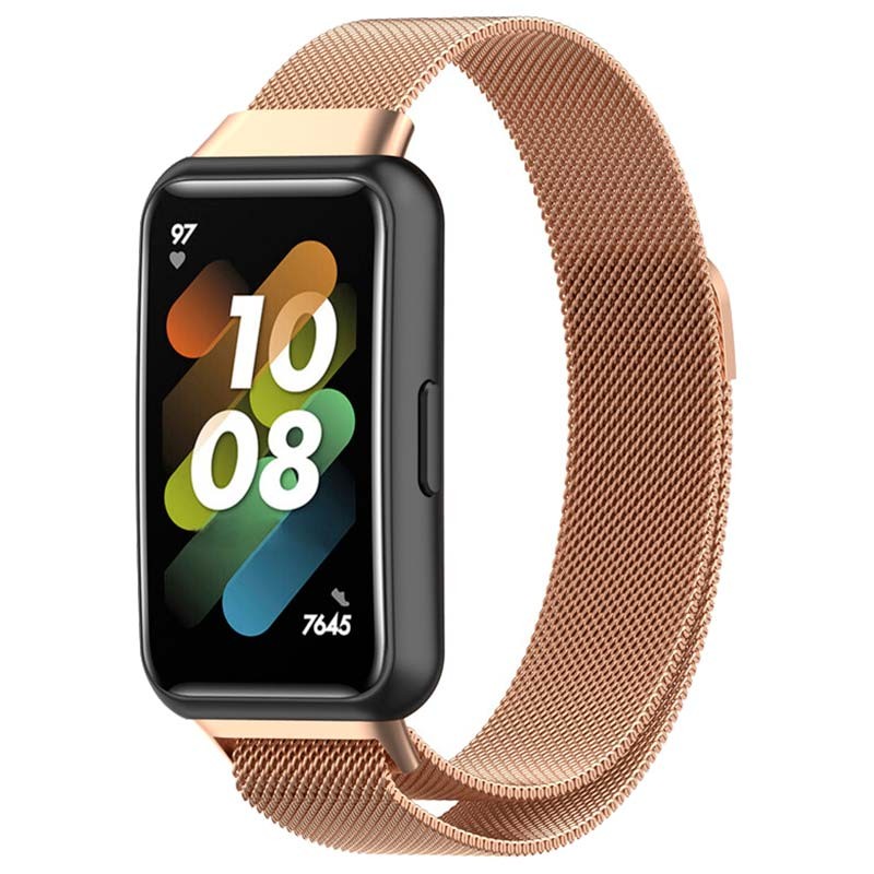 Pulseira Huawei Band 7 Milanesa Magnética Dourado Rosa - Item