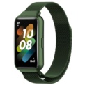 Forest Green Magnetic Milanese Strap compatible with Huawei Band 7 - Item