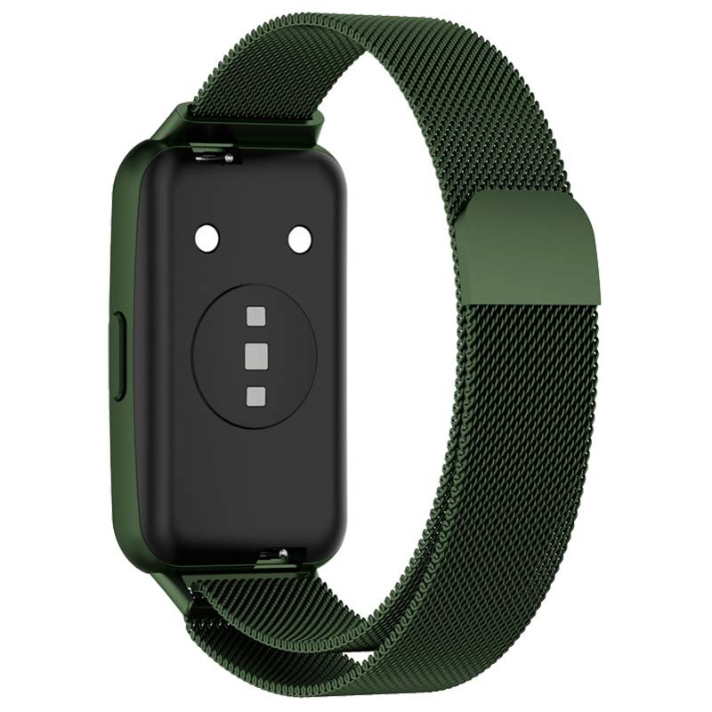 Bracelet milanais magnétique compatible avec Huawei Band 7 de couleur Vert Forêt - Ítem1
