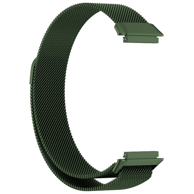 Bracelet milanais magnétique compatible avec Huawei Band 7 de couleur Vert Forêt - Ítem2