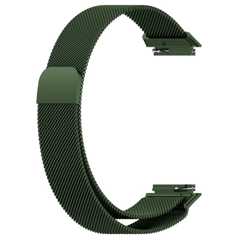 Pulseira milanesa magnética compatível com Huawei Band 7 na cor Verde Floresta - Item3
