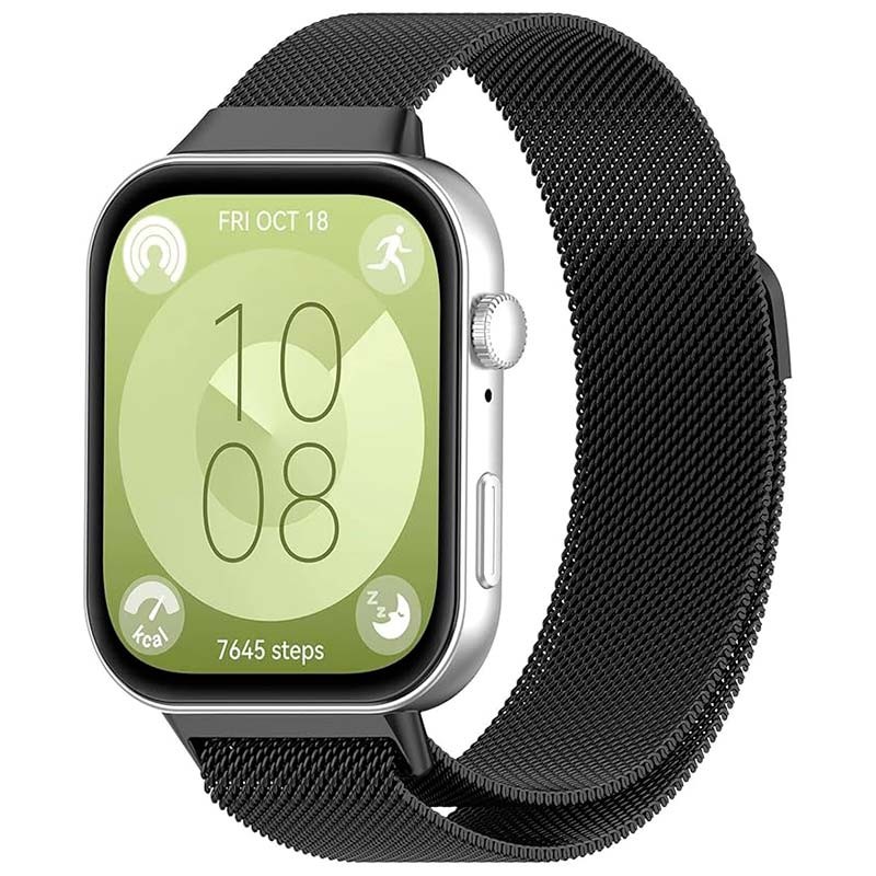 Bracelet milanais magnétique noire pour Huawei Watch Fit 3 - Ítem