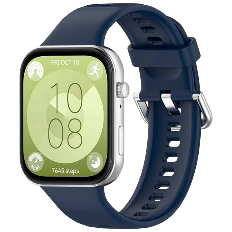 Pulseira de silicone azul escuro para Huawei Watch Fit 3 - Item