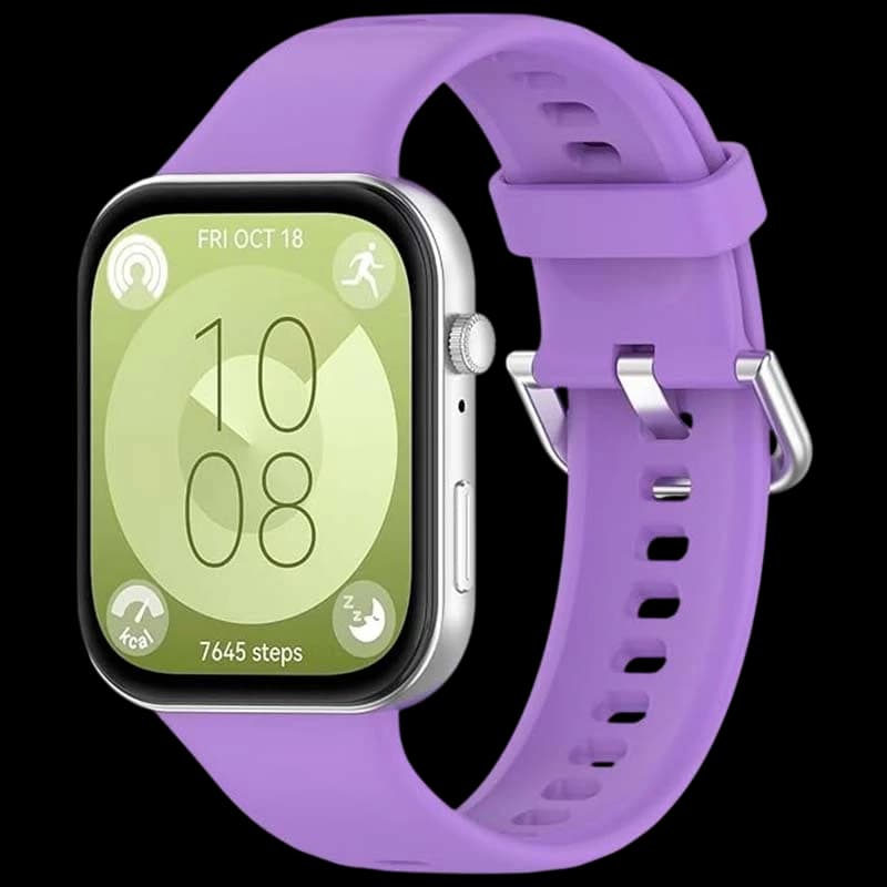 Bracelet en silicone pourpre pour Huawei Watch Fit 3