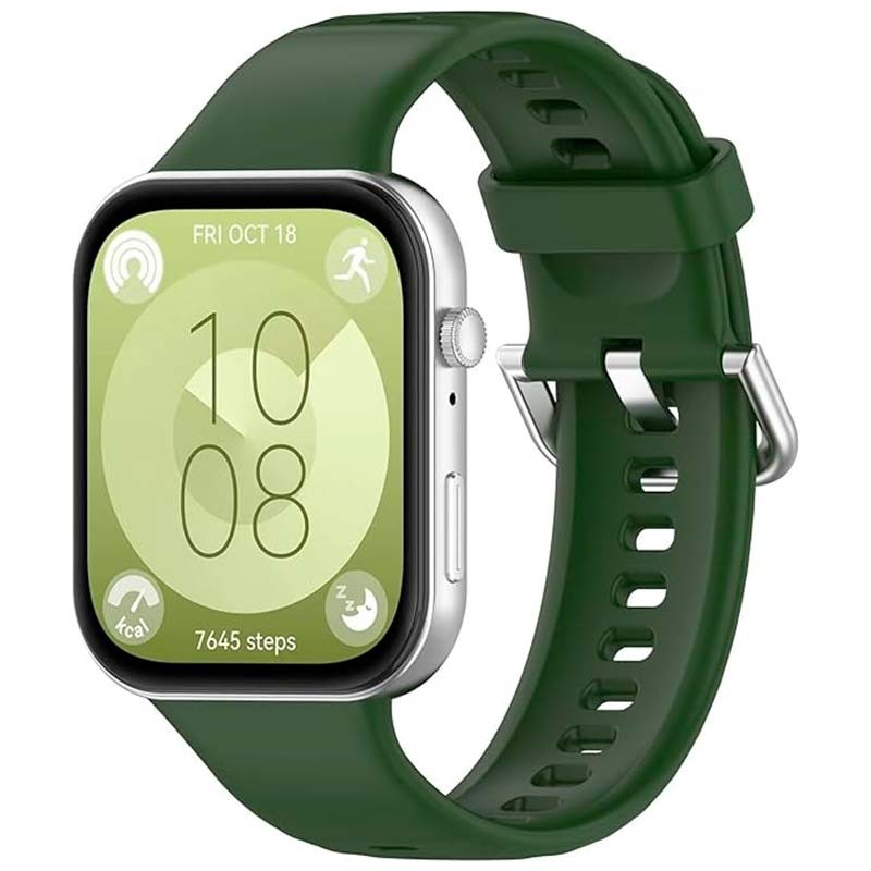 Correa de silicona verde oscuro para Huawei Watch Fit 3 - Ítem