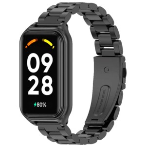 Bracelet en métal à maillons noire pour Xiaomi Smart Band 8 Active