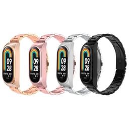 Correa metálica de eslabones rosa para Xiaomi Smart Band 8 y otros colores disponibles