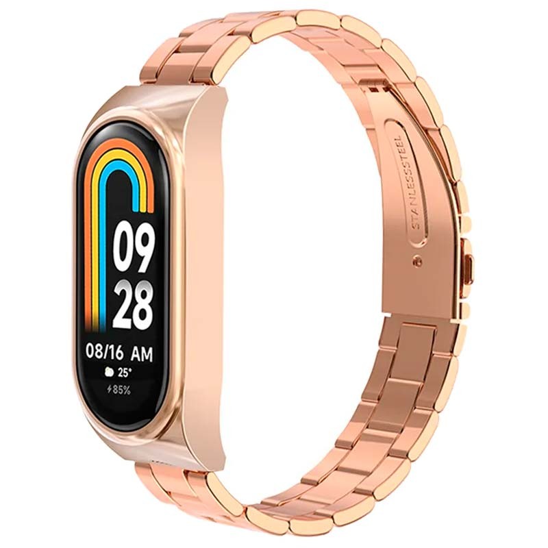 Pulseira metálica de elos dourada para Xiaomi Smart Band 8 - Item