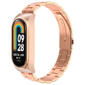 Pulseira metálica de elos dourada para Xiaomi Smart Band 8