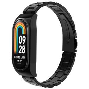 Pulseira metálica de elos preta para Xiaomi Smart Band 8