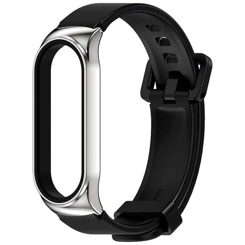 Pulseira Metal-Gel de substituição para Xiaomi Mi Band 5, Mi Band 6 e Amazfit Band 5 - Item