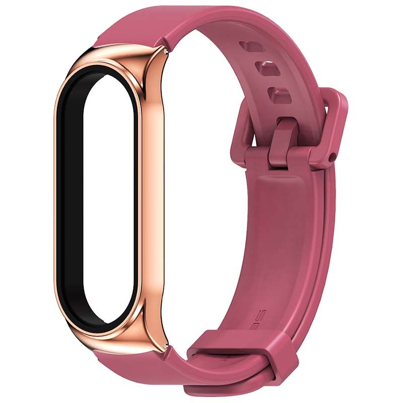 Bracelet Metal-Gel de remplacement pour Xiaomi Mi Band 5, Mi Band 6 et Amazfit Band 5 - Ítem6