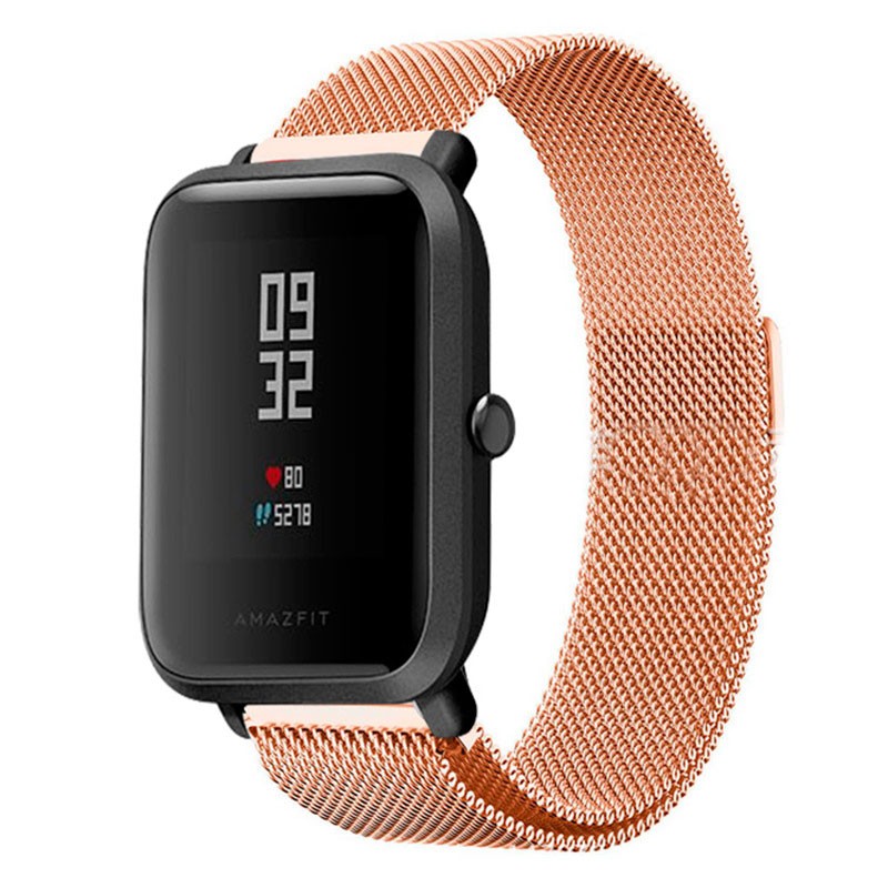 Pulseira de substituição de metal milanesa para Xiaomi Amazfit Bip - Item6