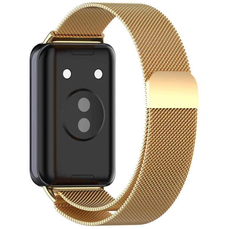 Pulseira milanesa magnética dourado para Huawei Band 9 - Item1