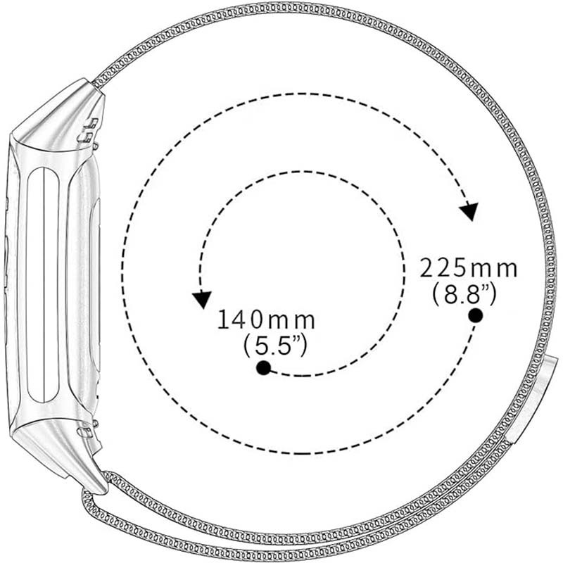 Correa milanesa magnética lila para Fitbit Charge 6 - Ítem5