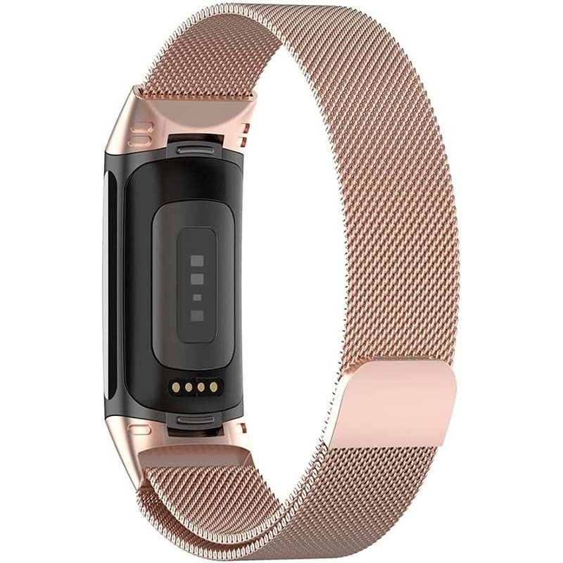 Correa milanesa magnética champán para Fitbit Charge 6 - Ítem1