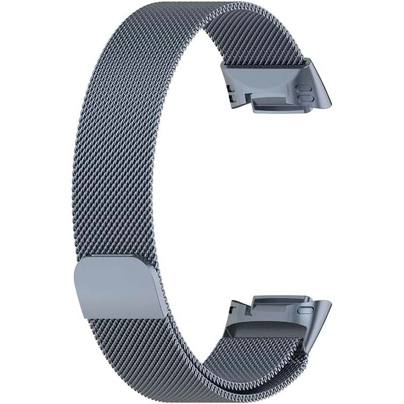 Bracelet milanais magnétique gris pour Fitbit Charge 6 - Ítem2
