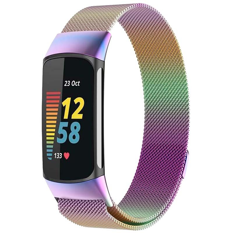 Correa milanesa magnética multicolor para Fitbit Charge 6 - Ítem