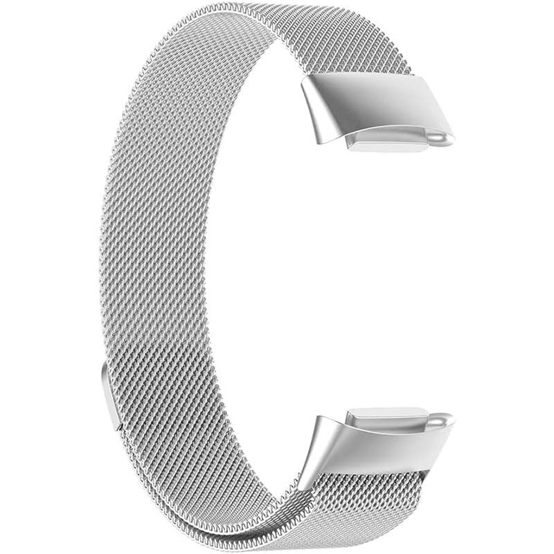 Bracelet milanais magnétique argentée pour Fitbit Charge 6 - Ítem3