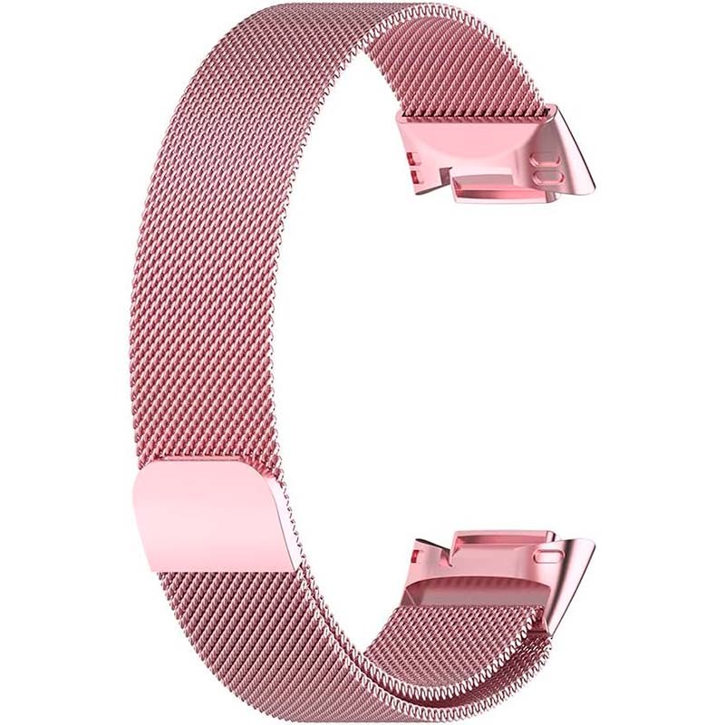 Bracelet milanais magnétique rose pour Fitbit Charge 6 - Ítem2