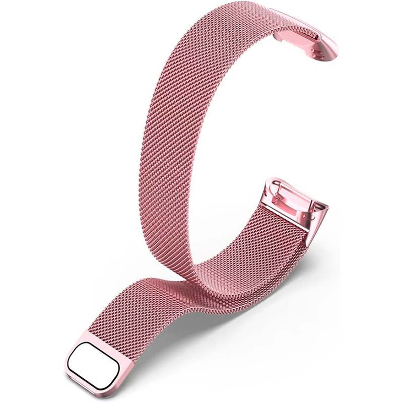 Bracelet milanais magnétique rose pour Fitbit Charge 6 - Ítem4