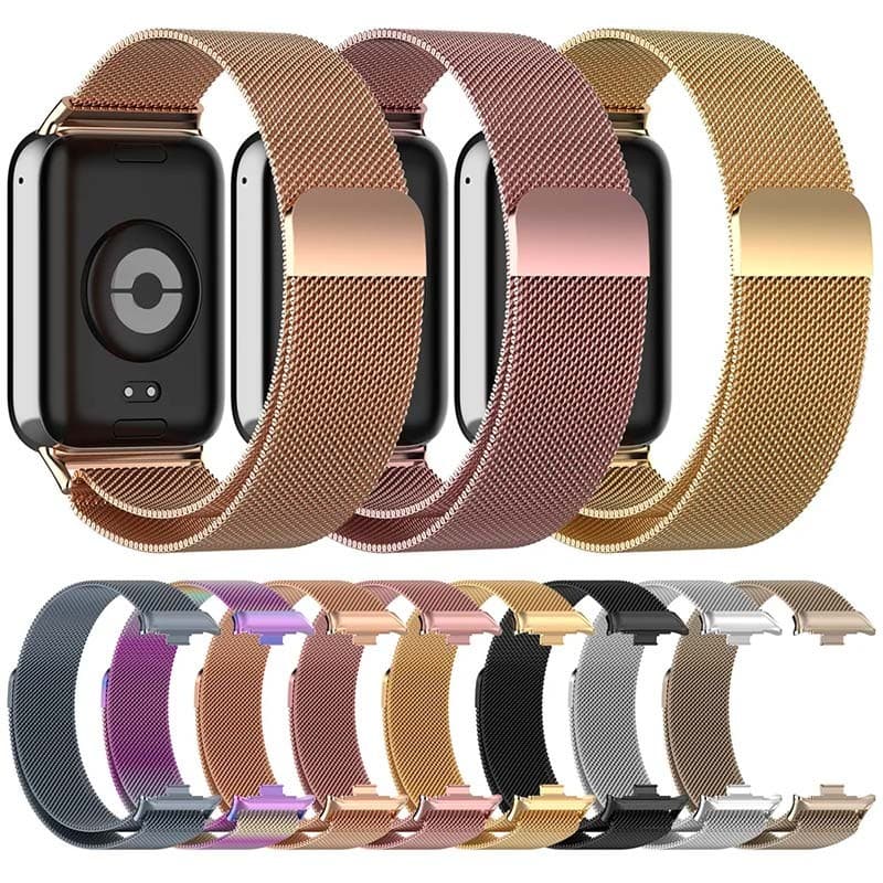 Bracelet milanais magnétique noir pour Xiaomi Smart Band 8 Pro et autres couleurs disponibles
