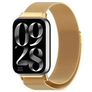 Pulseira milanesa magnética dourado para Xiaomi Smart Band 8 Pro