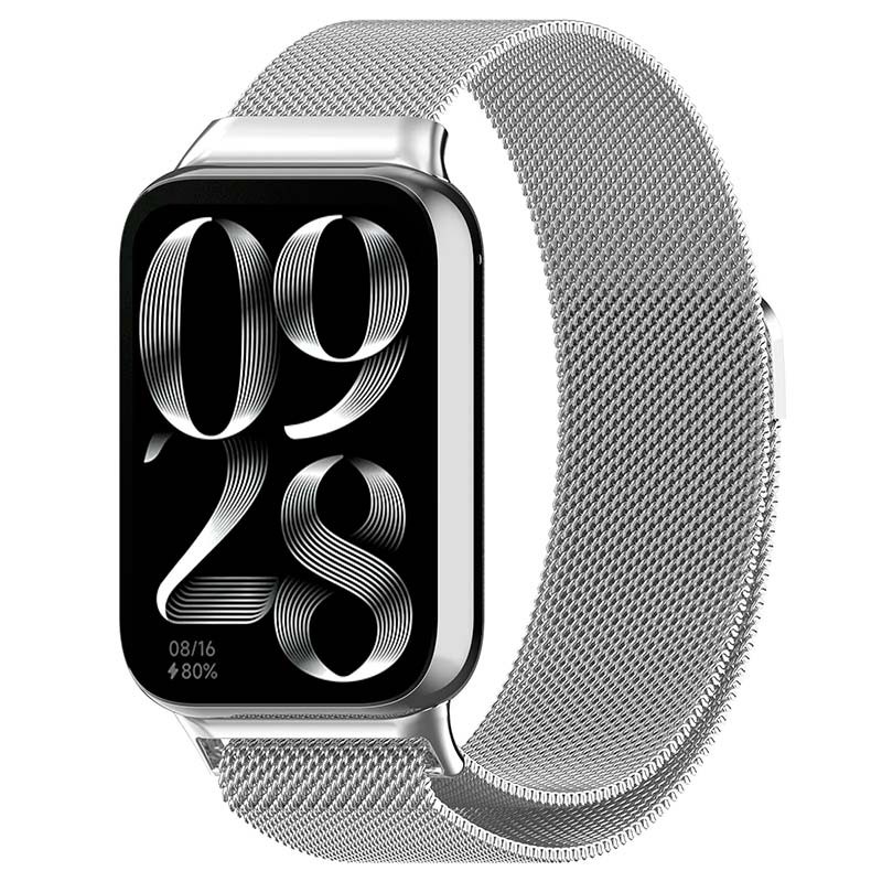 Correa Milanesa Magnética Xiaomi Mi Smart Band 9 Pro / Band 8 Pro / Redmi Watch 4 / Redmi Watch 5 Plata - Ítem