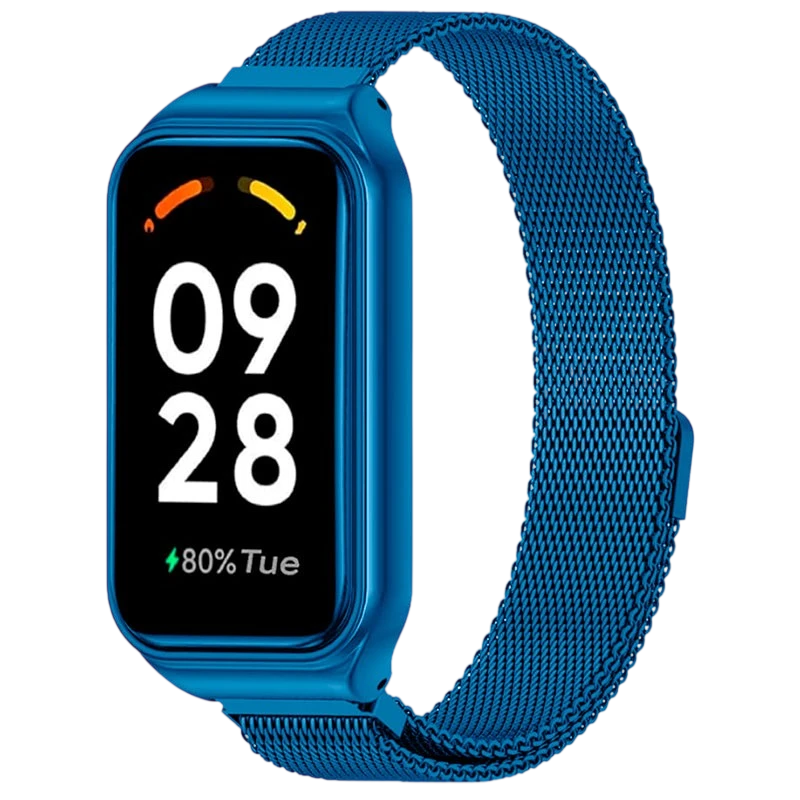 Pulseira milanesa magnética azul para Xiaomi Smart Band 8 Active - Item