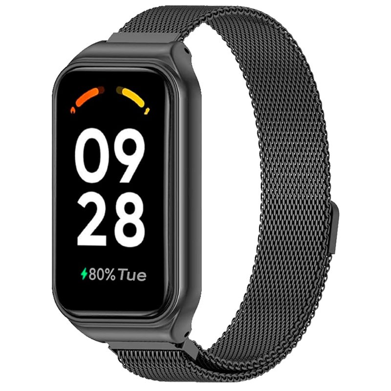 Correa milanesa magnética negra para Xiaomi Smart Band 8 Active - Ítem