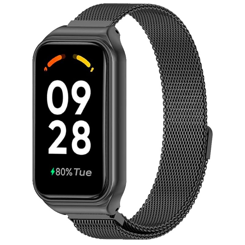 Bracelet milanais magnétique noire pour Xiaomi Smart Band 8 Active - Ítem