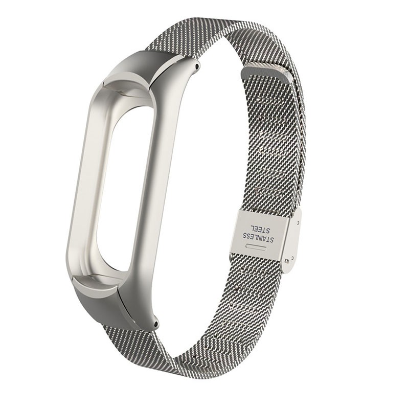 Bracelet pour Xiaomi Mi Band 3 au design milanais et fermeture à clip - Ítem