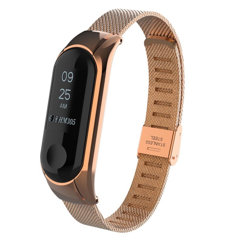 Bracelet pour Xiaomi Mi Band 3 au design milanais et fermeture à clip - Ítem3