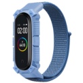 Correa de Nailon Rugerizada Azul para Xiaomi Mi Smart Band 6 - Ítem