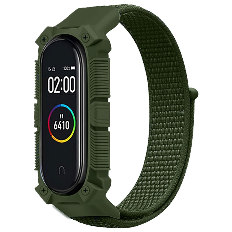Pulseira de Nylon Rugged Verde Xiaomi Mi Smart Band 6 / Mi Band 5 / Amazfit Band 5 - Item