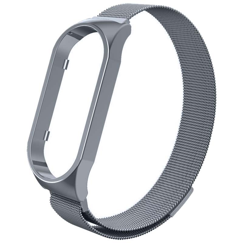 Correa Xiaomi Smart Band 7 Milanesa Magnética Gris Plateado - Ítem