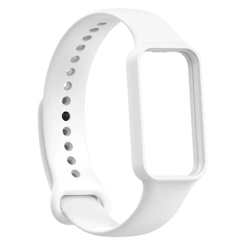 Correa de silicona blanca para Amazfit Band 7 - Ítem1