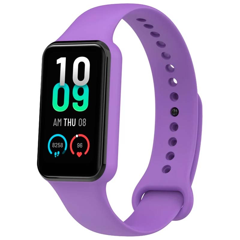 Correa de silicona morada para Amazfit Band 7 - Ítem