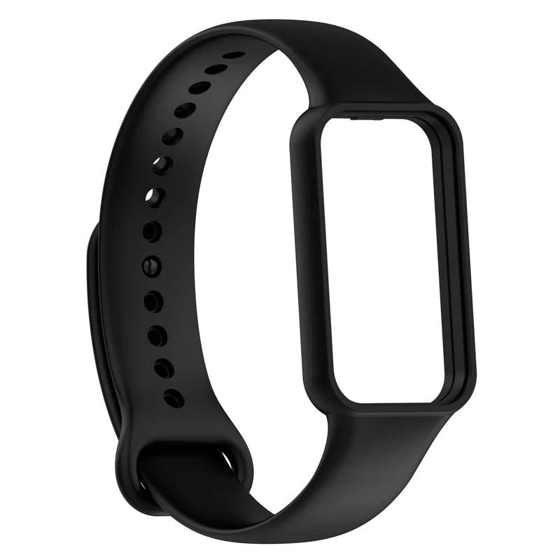Bracelet en silicone noire pour Amazfit Band 7 - Ítem1