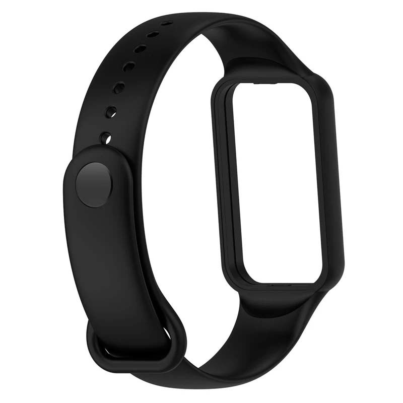 Pulseira de silicone preta para Amazfit Band 7 - Item2