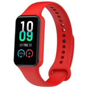 Pulseira de silicone vermelha para Amazfit Band 7