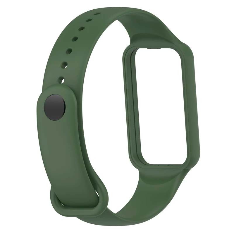 Correa de silicona verde oscuro para Amazfit Band 7 - Ítem2