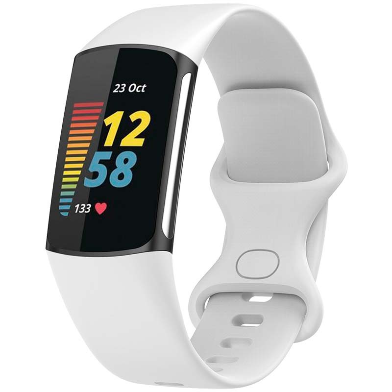 Correa de silicona blanca para Fitbit Charge 6 - Ítem