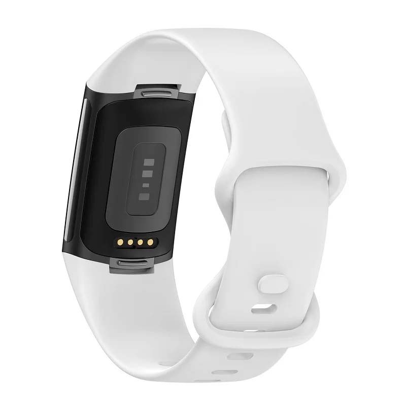 Correa de silicona blanca para Fitbit Charge 6 - Ítem1