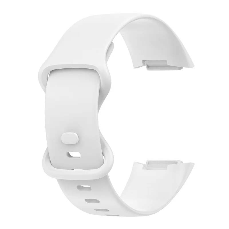 Correa de silicona blanca para Fitbit Charge 6 - Ítem2